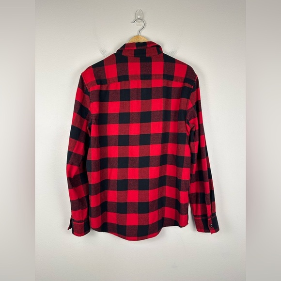 American Eagle Red Buffalo Check Cotton Soft Flannel Long Sleeve Men’s Sz M - Picture 7 of 7